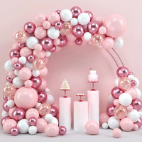 Kit Arche de Ballons Pastel, Rose, Bleu et Or, vue complémentaire 4