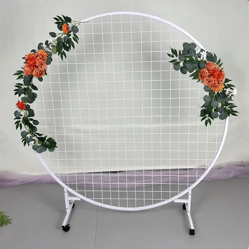 Paire de Compositions de Fleurs pour Arche de Mariage, vue complémentaire 2