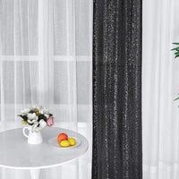 Toile de Fond Sequins Mariage, 60 x 240 ou 300 cm, coloris noir