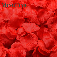Pétales de Rose Artificiels en Tissu, coloris rouge
