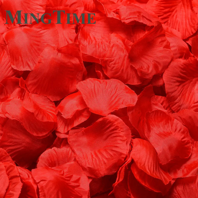 Pétales de Rose Artificiels en Tissu, coloris rouge