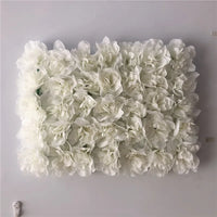 Mur de Fleurs Artificielles, Lot de 6 Panneaux 40 × 30 cm, 8 Coloris