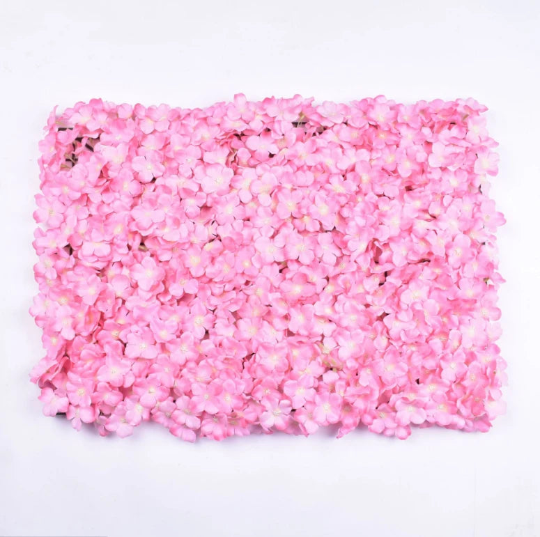 Mur de Fleurs Artificielles, Panneau Haute Densité 60 × 40 cm, 22 Coloris