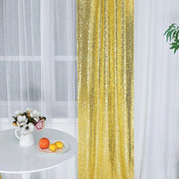 Toile de Fond Sequins Mariage, 60 x 240 ou 300 cm, coloris or
