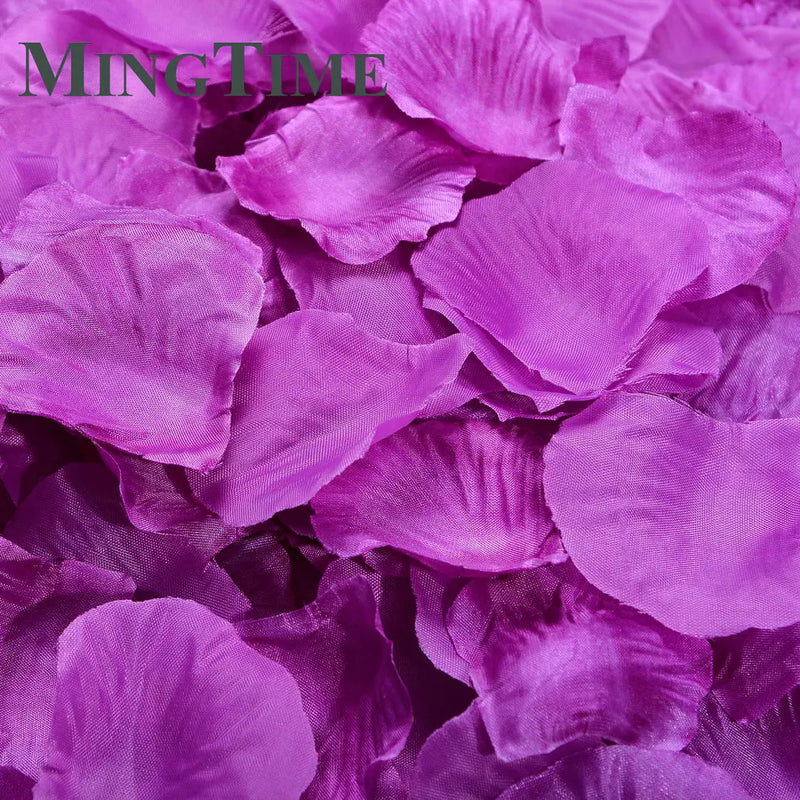 Pétales de Rose Artificiels en Tissu, coloris violet orchidée