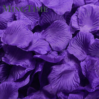 Pétales de Rose Artificiels en Tissu, coloris violet