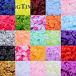 Pétales de Rose Artificiels en Tissu, Lot de 100 Pétales, 25 Coloris