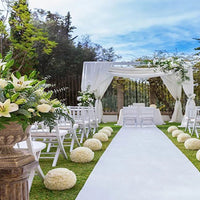 Tapis d'Allée de Mariage Champagne ou Blanc, 100 à 150 cm, 3 à 10 m