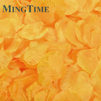 Pétales de Rose Artificiels en Tissu, coloris orange clair