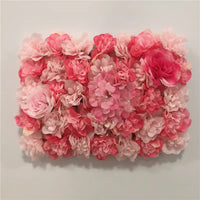Mur de Fleurs Artificielles, Lot de 6 Panneaux 40 × 30 cm, 8 Coloris