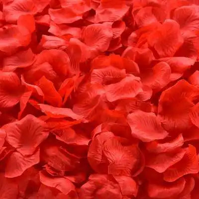 Pétales de Rose Artificielles Multicolores, coloris rouge