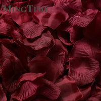 Pétales de Rose Artificiels en Tissu, coloris bordeaux