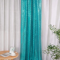 Toile de Fond Sequins Mariage, 60 x 240 ou 300 cm, coloris turquoise