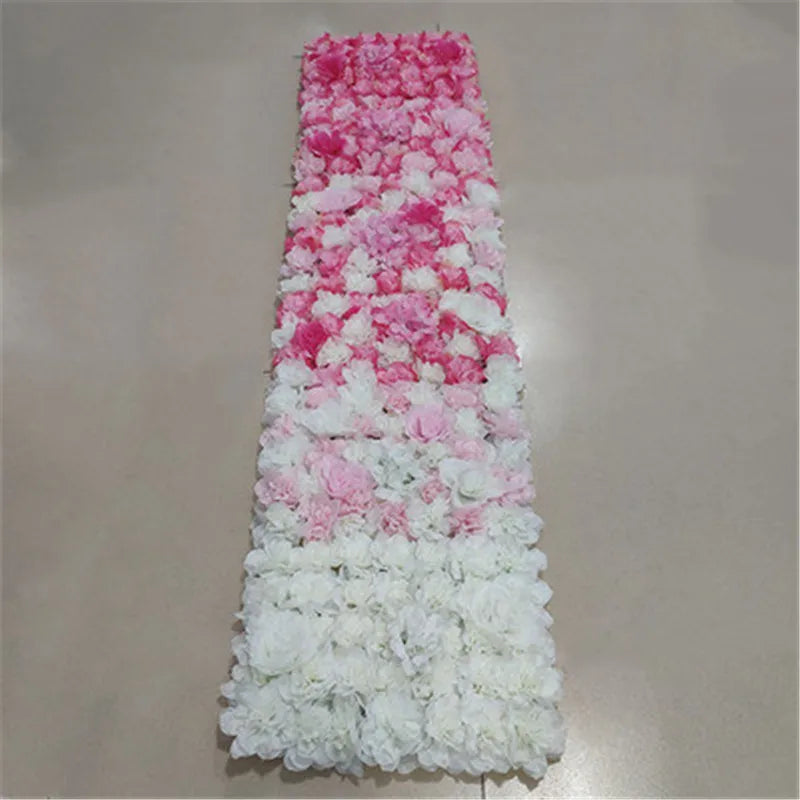 Mur de Fleurs Artificielles, Lot de 6 Panneaux 40 × 30 cm, 8 Coloris