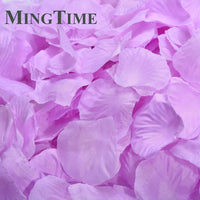 Pétales de Rose Artificiels en Tissu, coloris lilas