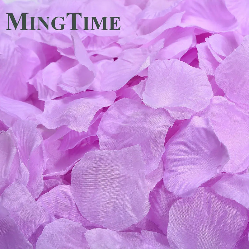 Pétales de Rose Artificiels en Tissu, coloris lilas