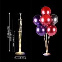 Structure Arche Ballon : Cercles et Colonnes à la Pièce, colonne de 70 cm à base lumineuse blanc chaud