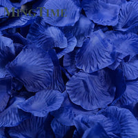 Pétales de Rose Artificiels en Tissu, coloris bleu roi