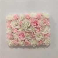 Mur de Fleurs Artificielles, Lot de 6 Panneaux 40 × 30 cm, 8 Coloris