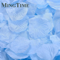Pétales de Rose Artificiels en Tissu, coloris bleu ciel