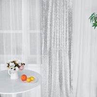 Toile de Fond Sequins Mariage, 60 x 240 ou 300 cm, coloris argenté