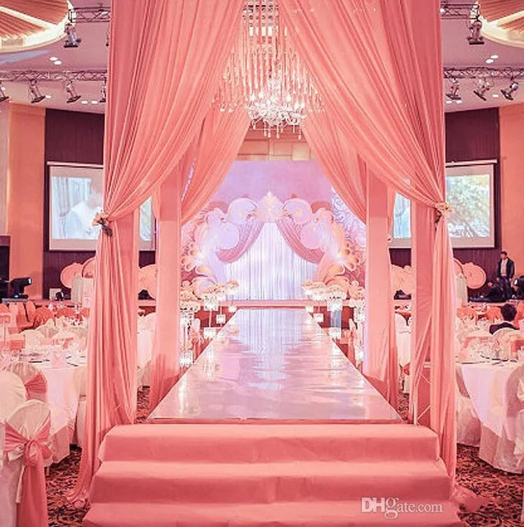 Tapis Miroir de Mariage pour Allée, coloris rose