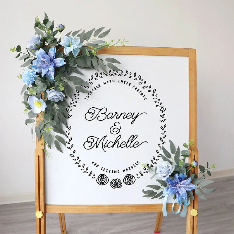 Fleurs pour Panneau de Bienvenue Mariage, Duo de Compositions, vue complémentaire 2