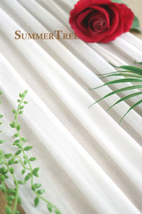 Voilage pour Arche de Mariage en 20 Coloris, coloris blanc