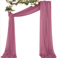 Voilage Chiffon pour Arche de Mariage, 75 cm de Large, coloris prune