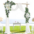 Fleurs et Voilages pour Arche de Mariage, 24 Articles à la Pièce