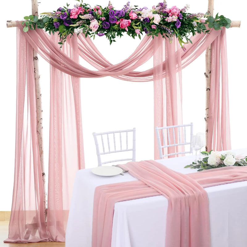Voilage Chiffon pour Arche de Mariage, 75 cm de Large, vue complémentaire 5