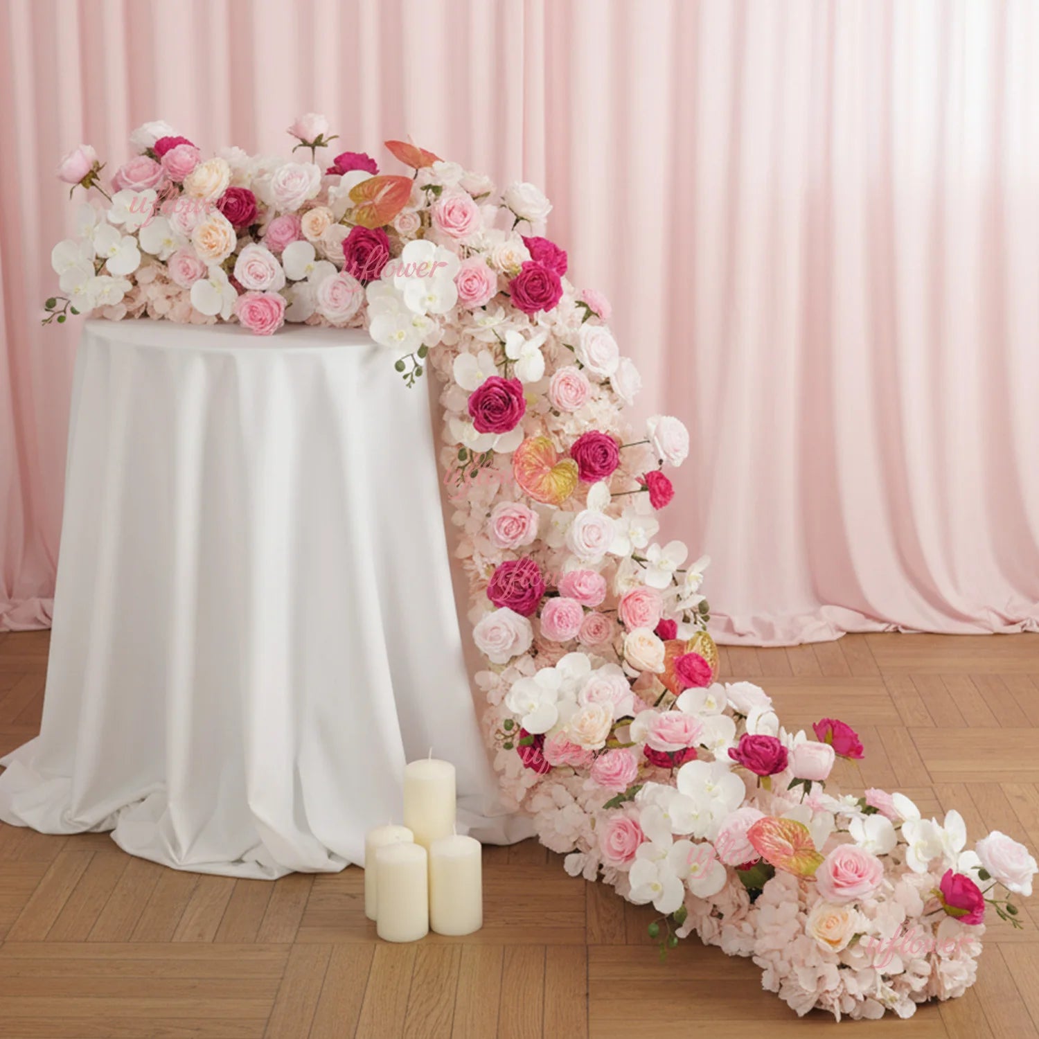 Fleurs pour Arche de Mariage, vue d'ensemble