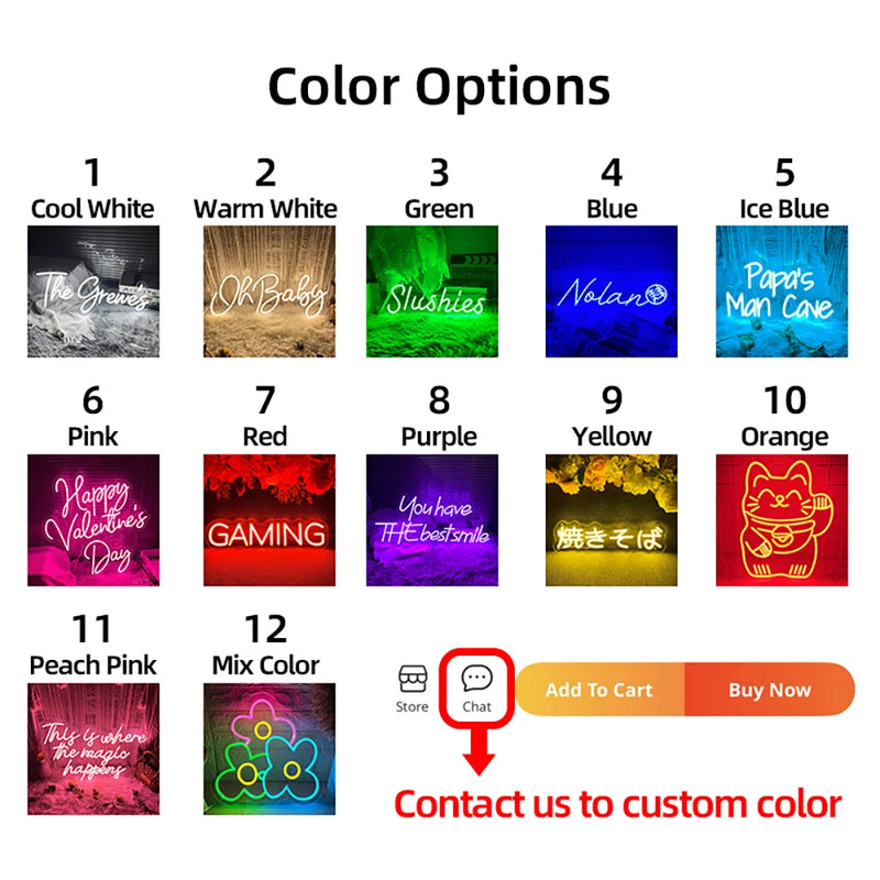 Néon « Leave a Message » pour Mariage, Cercle ou Manuscrit, 11 Couleurs, USB