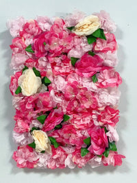 Mur de Fleurs Artificielles, Panneau Haute Densité 60 × 40 cm, 22 Coloris