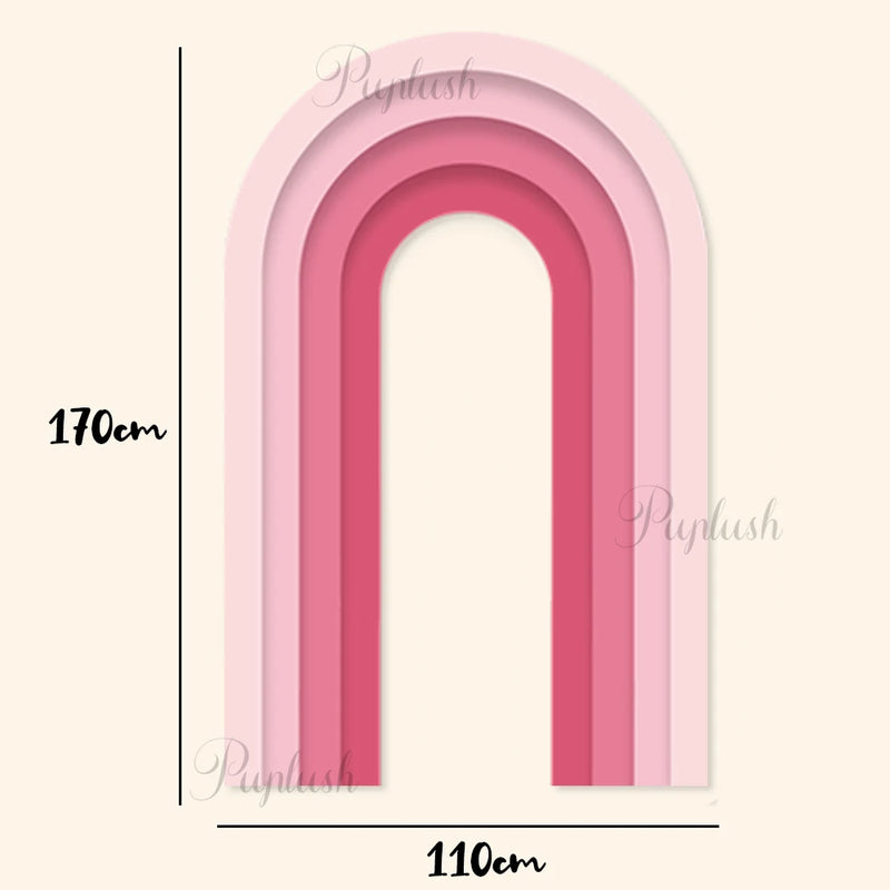 Panneau d'Arche Dégradé en Carton Rigide, 170 × 110 cm, 8 Coloris