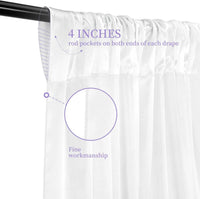 Drapé de Plafond Mariage en Satin, 16 Coloris, 3 à 12 m