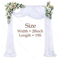 Voilage en Tulle Blanc pour Arche de Mariage, 71 cm de Large, vue complémentaire 2