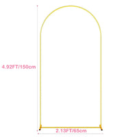 Arche de Mariage Dorée à Emboîtement, 5 Tailles de 120 à 220 cm
