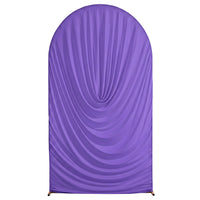 Housse d'Arche de Mariage Drapée en Spandex, coloris violet