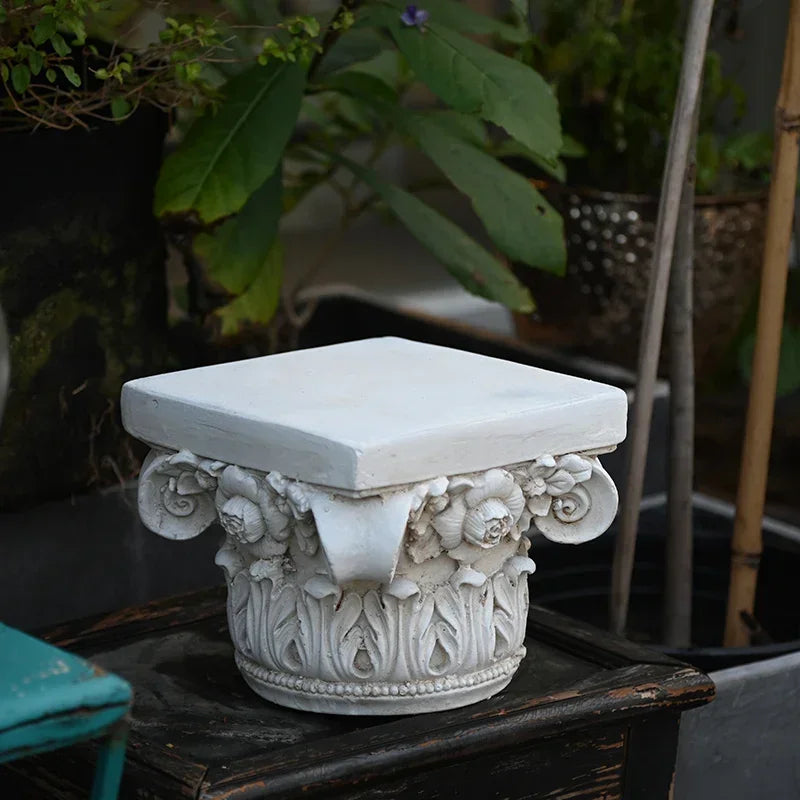 Colonne Romaine Décorative, Piédestal pour Fleurs de Mariage, 18 ou 26 cm