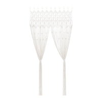 Toile de Fond Mariage en Macramé Blanc Bohème, 120 × 195 cm, vue complémentaire 3
