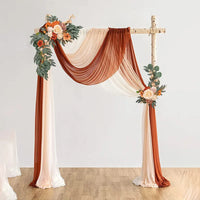 Duo de Compositions Florales pour Arche de Mariage, Terracotta, vue complémentaire 4