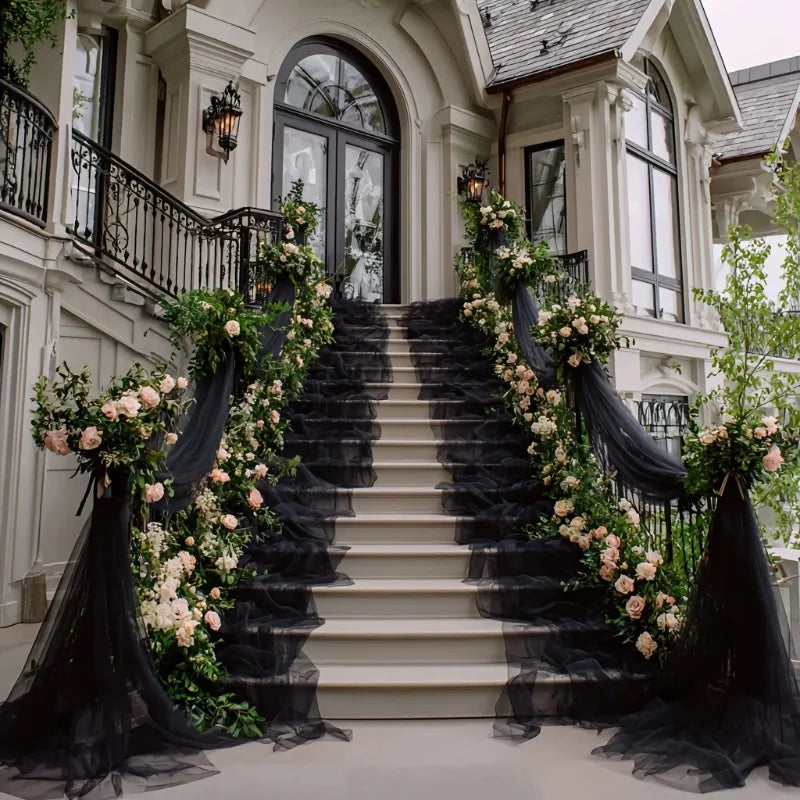 Voilage Noir pour Arche de Mariage, vue complémentaire 2