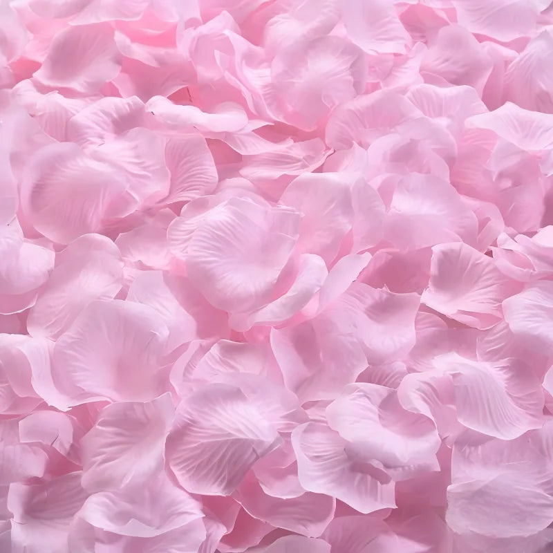 Pétales de Rose Artificielles de Mariage, 100 à 2000 Pétales, coloris rose pâle