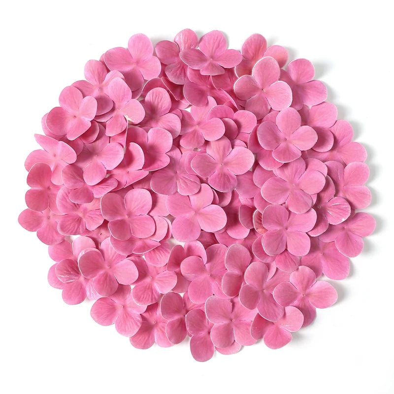 Pétales d'Hortensia Artificiels en Soie 4,5 cm, Lot de 50 à 200, 11 Coloris
