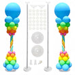 Colonnes à Ballons Télescopiques en Métal, Lot de 2, Hauteur Réglable de 46 à 207 cm