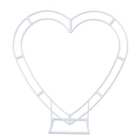 Arche de Mariage en Forme de Cœur en Métal Blanc, vue complémentaire 2