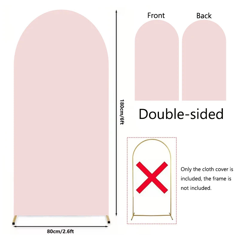 Housse d'Arche de Mariage Unie Double Face, 8 Coloris, 6 Tailles
