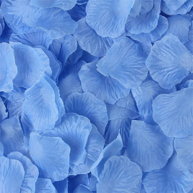 Pétales de Rose Artificiels, Lot de 500 Pétales, coloris bleu ciel