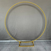 Arche de Mariage Ronde en Fer, Deux Pieds ou Base Rectangulaire, 100 à 250 cm